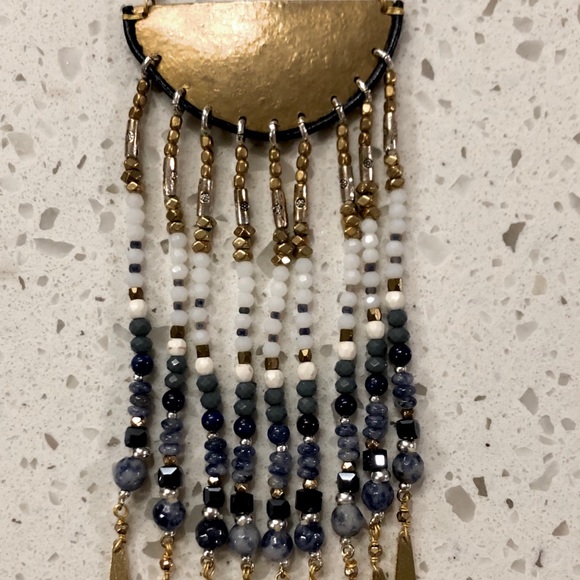 Beaded Gold Necklace - Picture 2 of 3